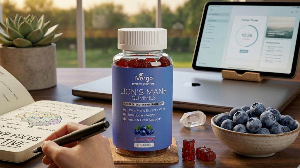 iVergo Lion's Mane Gummies | Focus & Brain | 60 Stk.