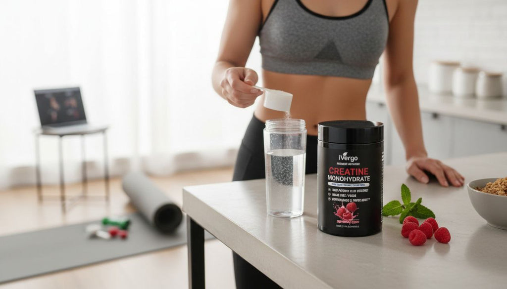 iVergo Kreatin Monohydrat (500g) – Mit Geschmack – Zuckerfrei