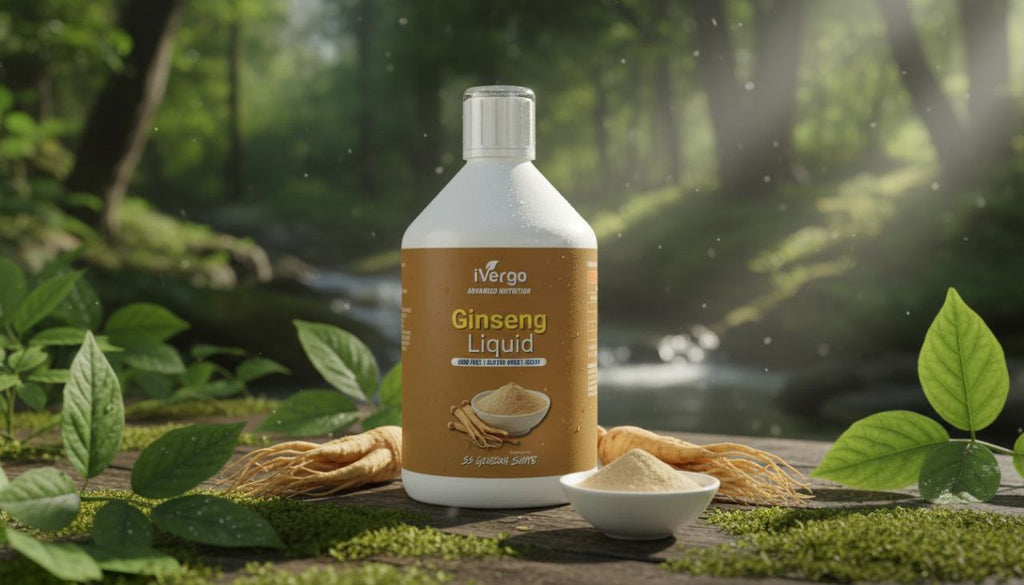iVergo Ginseng Power Liquid | 33 Vegan Shots | 500ml