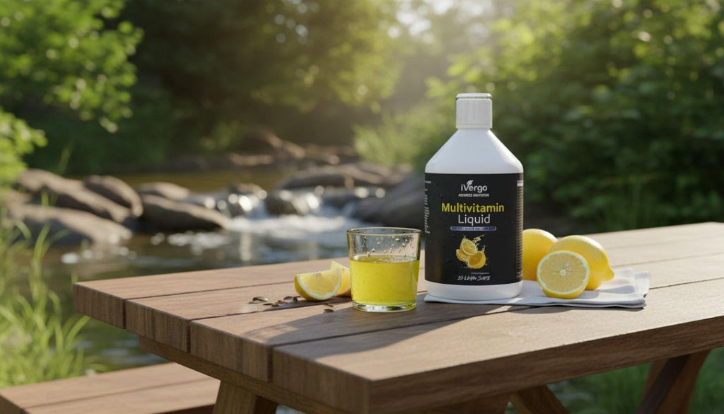 iVergo Multivitamin Liquid | 33 Lemon Shots | 500ml