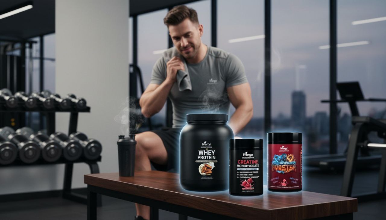 iVergo Gym Essentials Bundle | Maximale Performance & Muskelaufbau | 3-teiliges Set