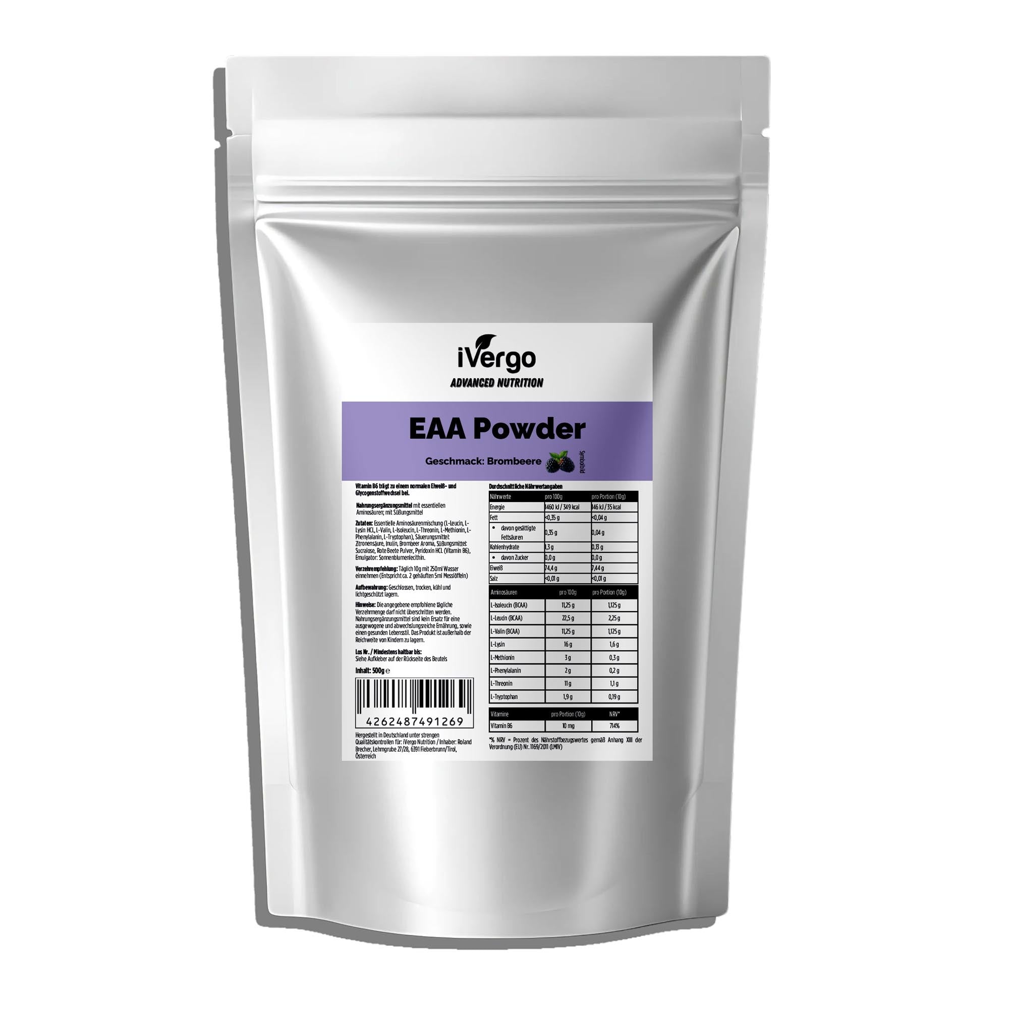 iVergo EAA Powder | Essential Amino Acids | 500 g
