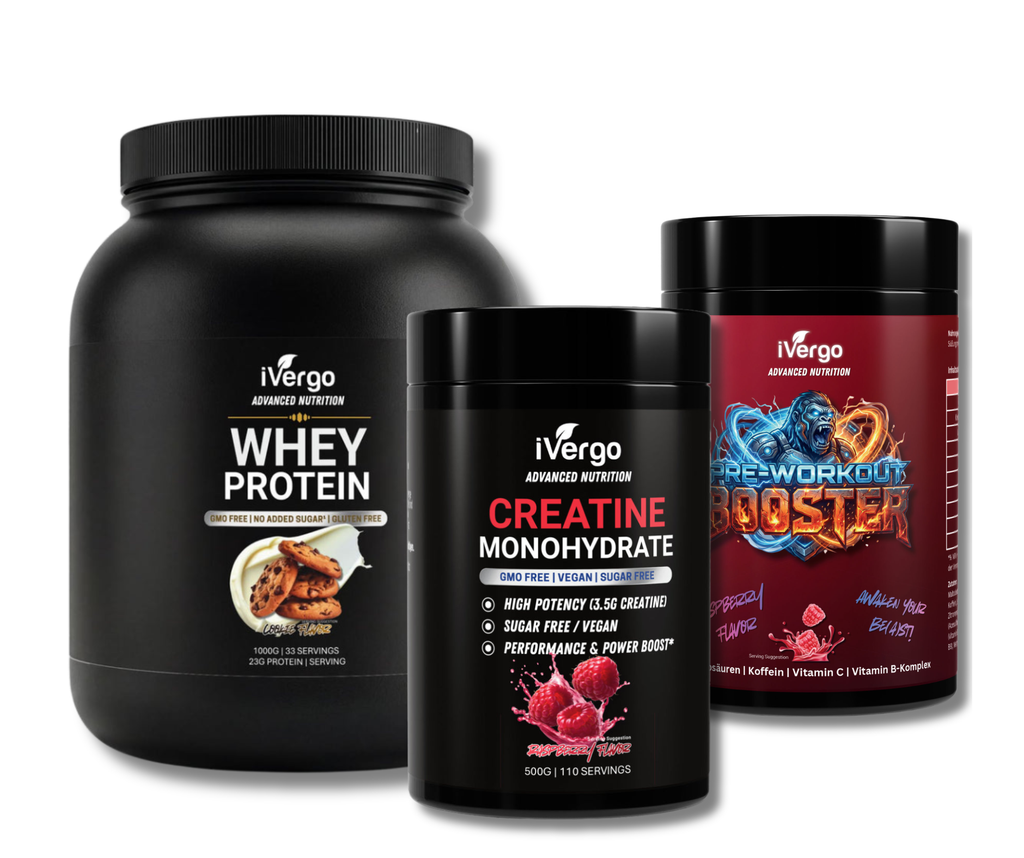 iVergo Gym Essentials Bundle | Maximale Performance & Muskelaufbau | 3-teiliges Set