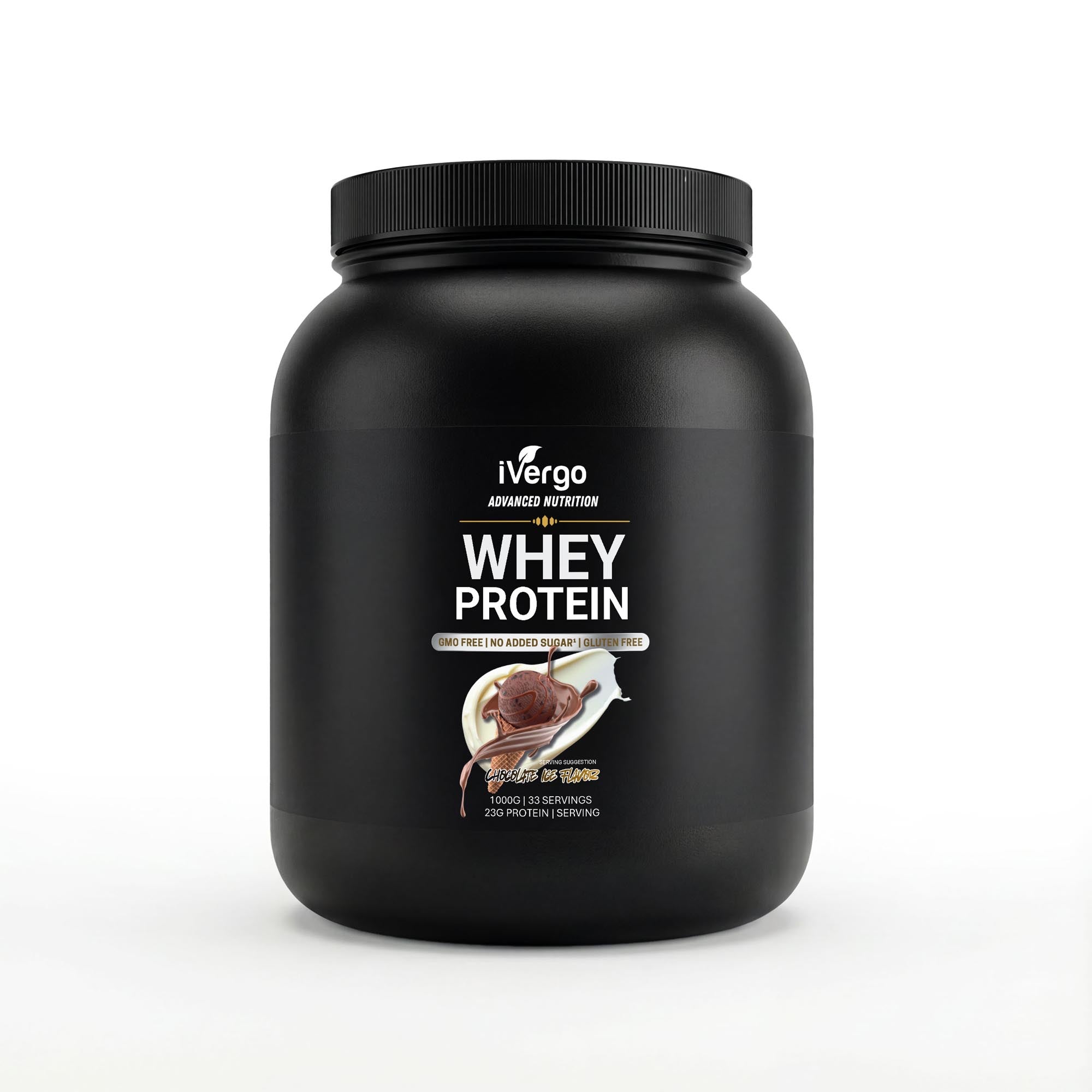 iVergo Premium Whey Protein | High Protein & Low Sugar | 1000g